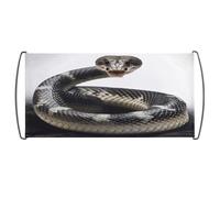 Bandiera tenuta in mano, bandiera con stampa di serpente cobra, bandiera portatile con manici in plastica per fan uso domestico