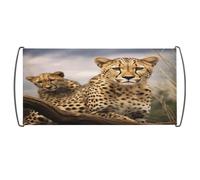 Bandiera tenuta in mano, con stampa leopardata, bandiera portatile con manici in plastica per uso domestico