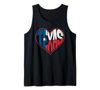 Bandiera Texas Cuore Amore Stato Orgoglio Vintage Patriot Canotta
