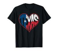 Bandiera Texas Cuore Amore Stato Orgoglio Vintage Patriot Maglietta