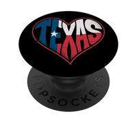 Bandiera Texas Cuore Amore Stato Orgoglio Vintage Patriot PopSockets PopGrip Adesivo