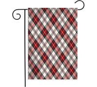 Bandiera Texture Christmas Plaid Green Beauty Flannel Vintage Checkered Woven Fashion Traditional Decorazione Bandiera In Poliestere, Per Balcone, All'Aperto Al Coperto, 30x45cm