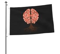 Bandiera The Human Brain Has Roots Like A Tree Bandiera Di Benvenuto Colori Vivaci Resistente Alle Intemperie Striscione All'Aperto, Per Giardino, Celebrazioni, Feste Estive, 90x150cm