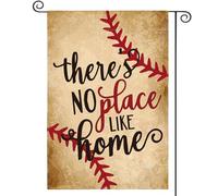 Bandiera There'S No Place Like, Bat Ball Sport Softball Bandiera Della Brezza Decorazione Striscione All'Aperto, Per Feste Estive, All'Aperto Al Coperto, Feste Strada, 30x45cm