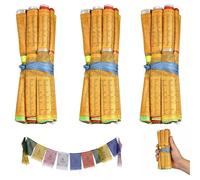 Bandiera Tibetana Lungta, 5 Metri, 20 Bandiere Colorate per Preghiera, Ideale per Esterni e Decorazioni, Bandiera Tibetana Tradizionale, Regalo Spirituale, Sala Meditazione e Cerimonie Buddh