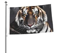 Bandiera Tiger at Rest, 6 x 90 cm, stampa su entrambi i lati, bandiere da giardino per esterni, bandiere per vacanze, banner regalo con occhielli sfondo fotografico per interni ed esterni decorazione