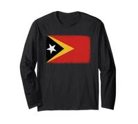 Bandiera Timor Est Grafica Per Uomini Donne Bambini Maglia a Manica