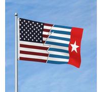 Bandiera Torn Style American And Morning Star Flags Bandiera Della Brezza Resistente Alle Intemperie Prova Di Sbiadimento Striscione All'Aperto, Per Eventi, Celebrazioni, Feste Estive, 90x150cm