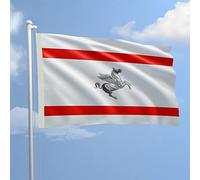 Bandiera TOSCANA 70x100 cm in poliestere NAUTICO 115 gr/mq con doppia piega perimetrale, corda e guaina. Adatto sia IN/OUT DOOR