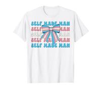 Bandiera Transgender Trans Pride LGBTQ Coquette Self Made Man Maglietta