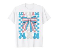 Bandiera Transgender Trans Pride LGBTQ Coquette Self Made Man Maglietta