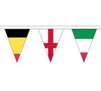 Bandiera triangolare torneo di calcio Euro 2016 - lunga 9 m con 24 bandiere