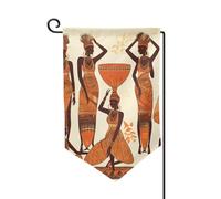 Bandiera tribale africana da giardino verticale su entrambi i lati, bandiera per casa, 30,5 x 45,7 cm, bandiera stagionale per primavera, estate, vacanze, fattoria, cortile, decorazione da appendere
