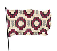 Bandiera tribale del sud-ovest dei nativi americani per casa, giardino, cortile, esterni, interni, striscione decorativo con occhielli in ottone, 9 x 1,5 m