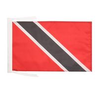 BANDIERA TRINIDAD E TOBAGO 45x30cm - BANDIERINA TRINIDADIANA 30 x 45 cm cordicelle - AZ FLAG