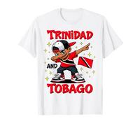Bandiera Trinidad e Tobago Dab Cool Boy Design per Ragazzi e Bambini Maglietta
