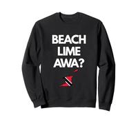 Bandiera Trinidad e Tobago Trini Funny Beach Lime Awa Felpa