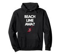 Bandiera Trinidad e Tobago Trini Funny Beach Lime Awa Felpa con Cappuccio