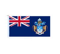 Bandiera Tristan Da Cunha con corda e levetta - fatta a mano nel Regno Unito