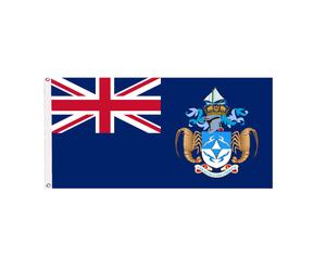 Bandiera Tristan Da Cunha con occhielli - fatta a mano nel Regno Unito