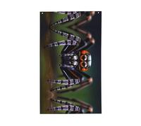 Bandiera tropicale con ragni della foresta pluviale. Bandiera decorativa per esterni 0,9 x 1,5 m, striscione verticale in poliestere. Adatto per l'uso come decorazione esterna