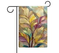 Bandiera tropicale da giardino con piante stagionali in iuta su entrambi i lati, 30,5 x 45,7 cm