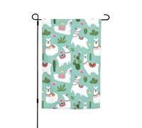 Bandiera tropicale Llama Alpaca Cactus Fiore Stampa Bellezza Giardino Bandiera Tutte Le Stagioni Decorazione Esterna Per Patio Bandiere Portico Prato