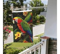 Bandiera tropicale pappagallo 0,6 x 0,9 m per esterni interni primavera estate autunno inverno giardino bandiere con occhiello verticale su entrambi i lati bandiere per le vacanze banner per