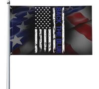 Bandiera Trump 2024-Back The Blue American Flag Stagione Bandiera Decorazione Resistente Alle Intemperie Striscione All'Aperto, Per Feste Strada, Eventi, Giardino, 90x150cm