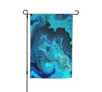 Bandiera turchese blu acqua brillante 30,5 x 45,7 cm bandiere per esterni verticale doppia bandiera da giardino grande cartello bandiere per casa cortile esterno bandiera decorativa per prato