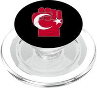 Bandiera Turkiye Pugno alzato Turchia Resilienza Orgoglio Turco PopSockets PopGrip per MagSafe