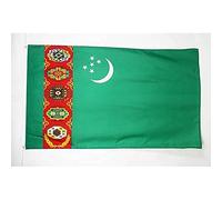 BANDIERA TURKMENISTAN 90x60cm - BANDIERA TURKMENA 60 x 90 cm - AZ FLAG