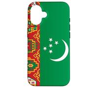 Bandiera turkmeno del Turkmenistan Custodia per iPhone 16