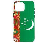 Bandiera turkmeno del Turkmenistan Custodia per iPhone 16 Pro Max