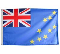 Bandiera Tuvalu con occhielli - fatta a mano nel Regno Unito