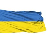 Bandiera Ucraina 90x150 cm in Poliestere | Giallo Blu da Esterno per Balconi, Terrazzi, Manifestazioni | Leggera, Antivento, Asciugatura Rapida con laccetti e passante asta