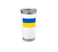 Bandiera ucraina dell'Ucraina Bicchiere termico in acciaio inox doppia parete