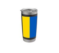 Bandiera ucraina dell'Ucraina Bicchiere termico in acciaio inox doppia parete