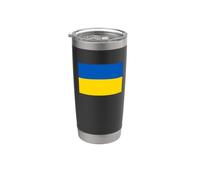 Bandiera ucraina dell'Ucraina Bicchiere termico in acciaio inox doppia parete