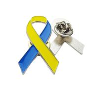 Bandiera Ucraina Distintivo a forma di cuore, Spilla Ucraina del nastro, Pregare per l'Ucraina Cravatta Cuore Spilla Distintivo, Pin Pin Ribbon Risvolto, 1PCS