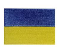 Bandiera Ucraina Termoadesiva Cucibile Ricamata Ucraino Nazionale Toppa