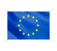 Bandiera UE ufficiale - Bandiere del Mondo per interno ed esterno, bandiere decorative e da collezione, bandiera italiana inclusa - Dimensione 144x93 cm