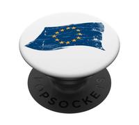Bandiera UE Vintage Europe Pro Unione Europea Anti Brexit PopSockets PopGrip Adesivo
