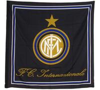 BANDIERA UFFICIALE INTER QUADRATA INTERNAZIONALE 140x140 nera