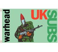 Bandiera ufficiale UK Subs Warhead in poliestere 5'x3' - ESCLUSIVA