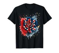 Bandiera UK Gran Bretagna Rose Maglietta