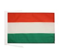 AZ FLAG Bandiera Ungheria 45x30 cm - Bandierina Ungherese 30 x 45 cm Cordicelle