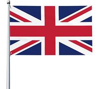 Bandiera Union Jack British Uk Bandiera Della Brezza Prova Di Sbiadimento Resistente Alle Intemperie Striscione All'Aperto, Per Feste Estive, All'Aperto Al Coperto, Eventi, 90x150cm