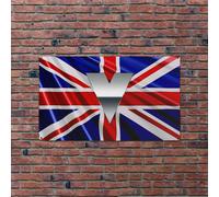 Bandiera Union Jack Giorno della Vittoria 5X3 FT Tessuto Multicolore