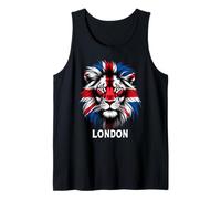 Bandiera Union Jack Lion Design Regno Unito Londra Canotta